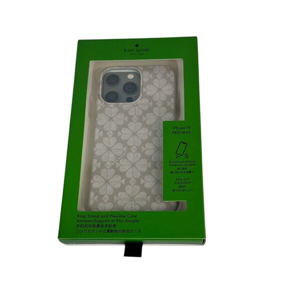 Kate Spade Spade Flower  iPhone 15 Pro Max Case - Picture 1 of 4